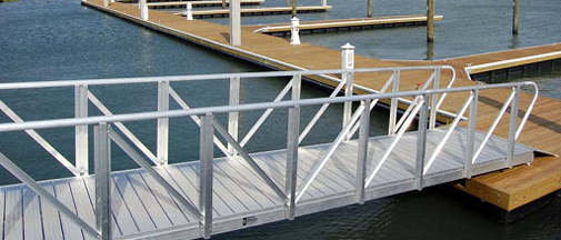 Aluminum structure yacht dock