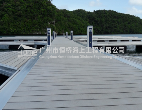 Aluminum alloy yacht dock