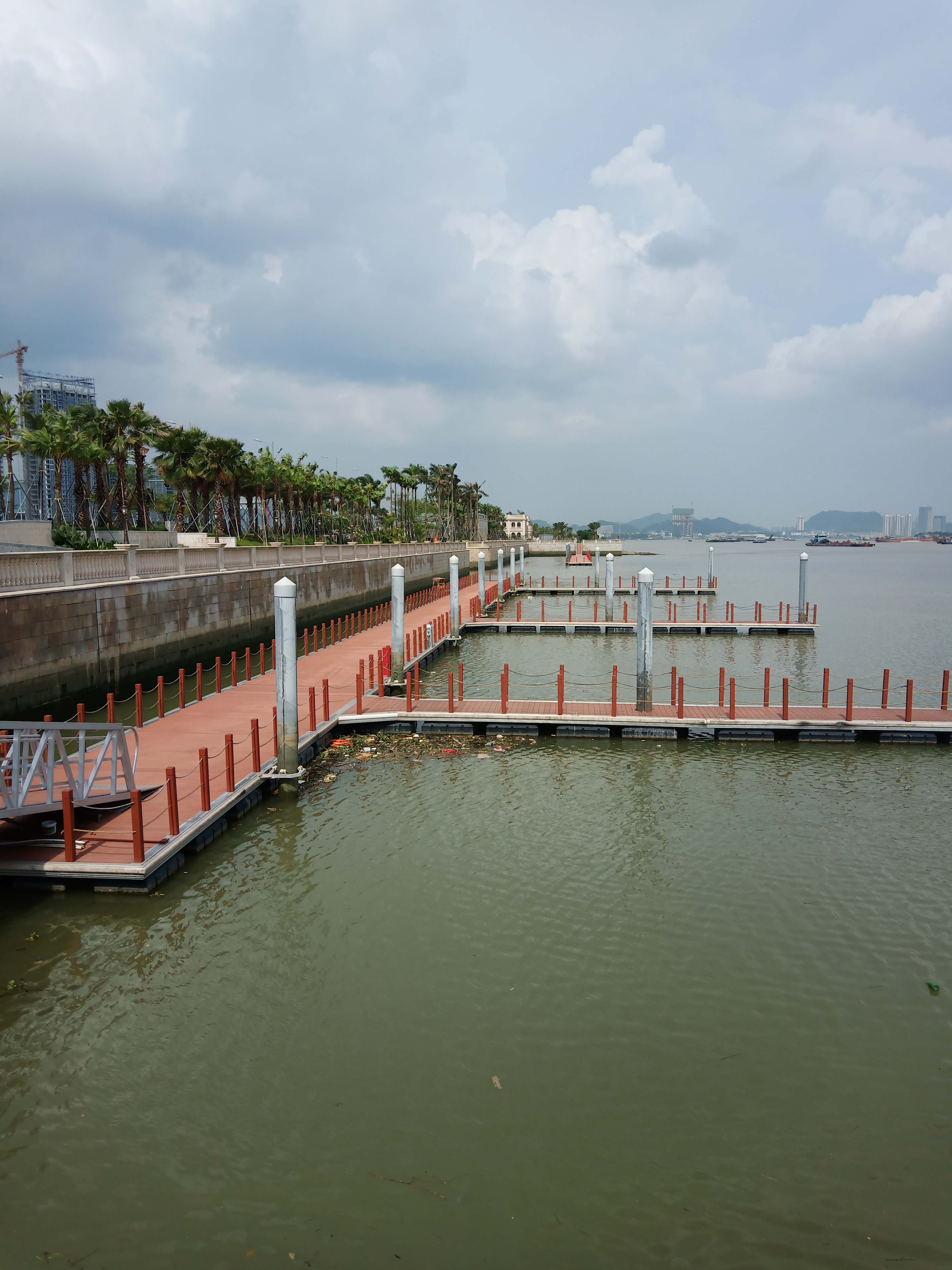 Approach bridge of Nansha viewing trestle in Guangzhou