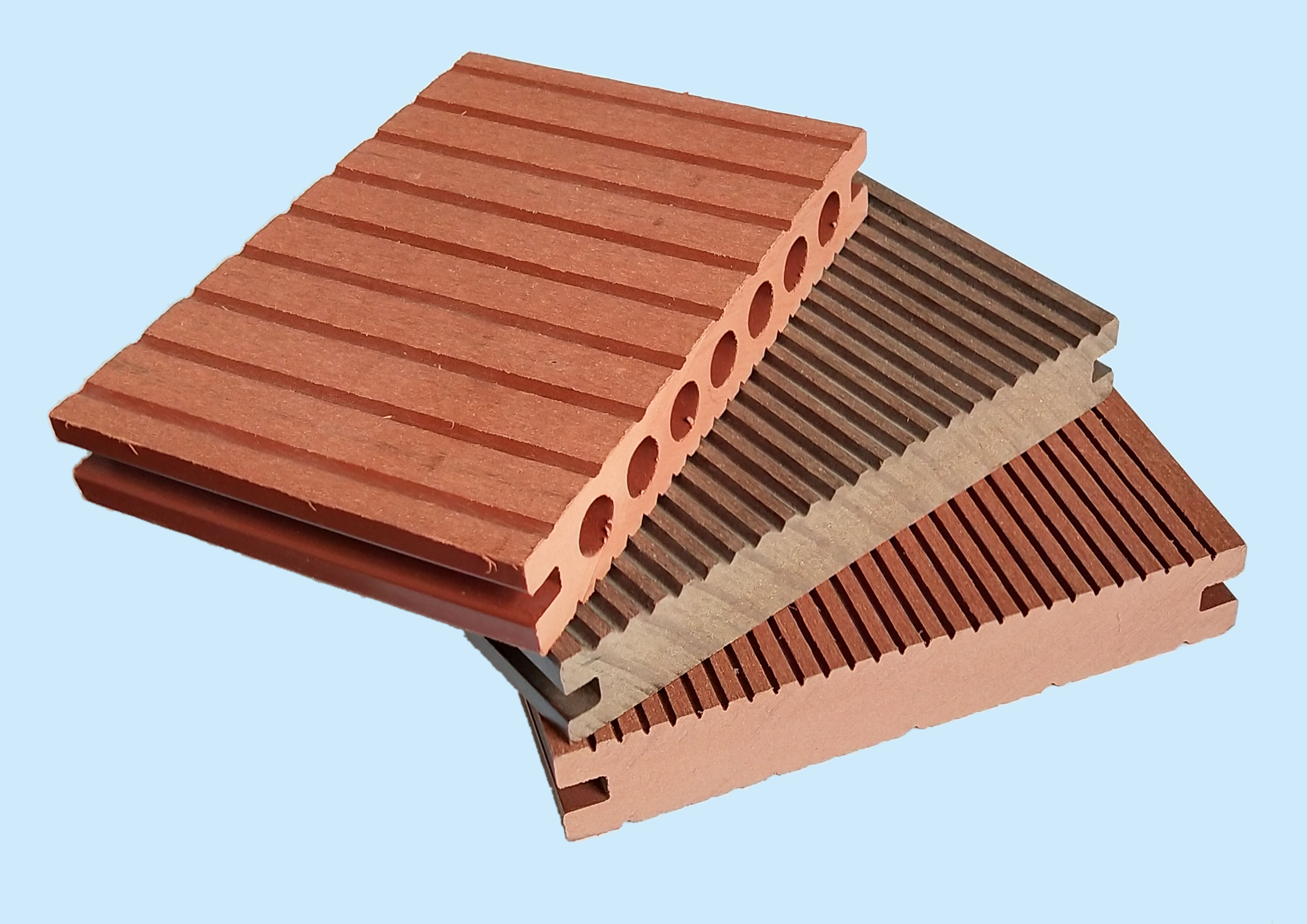 Plastic wood hollow solid first generation and second generation panel