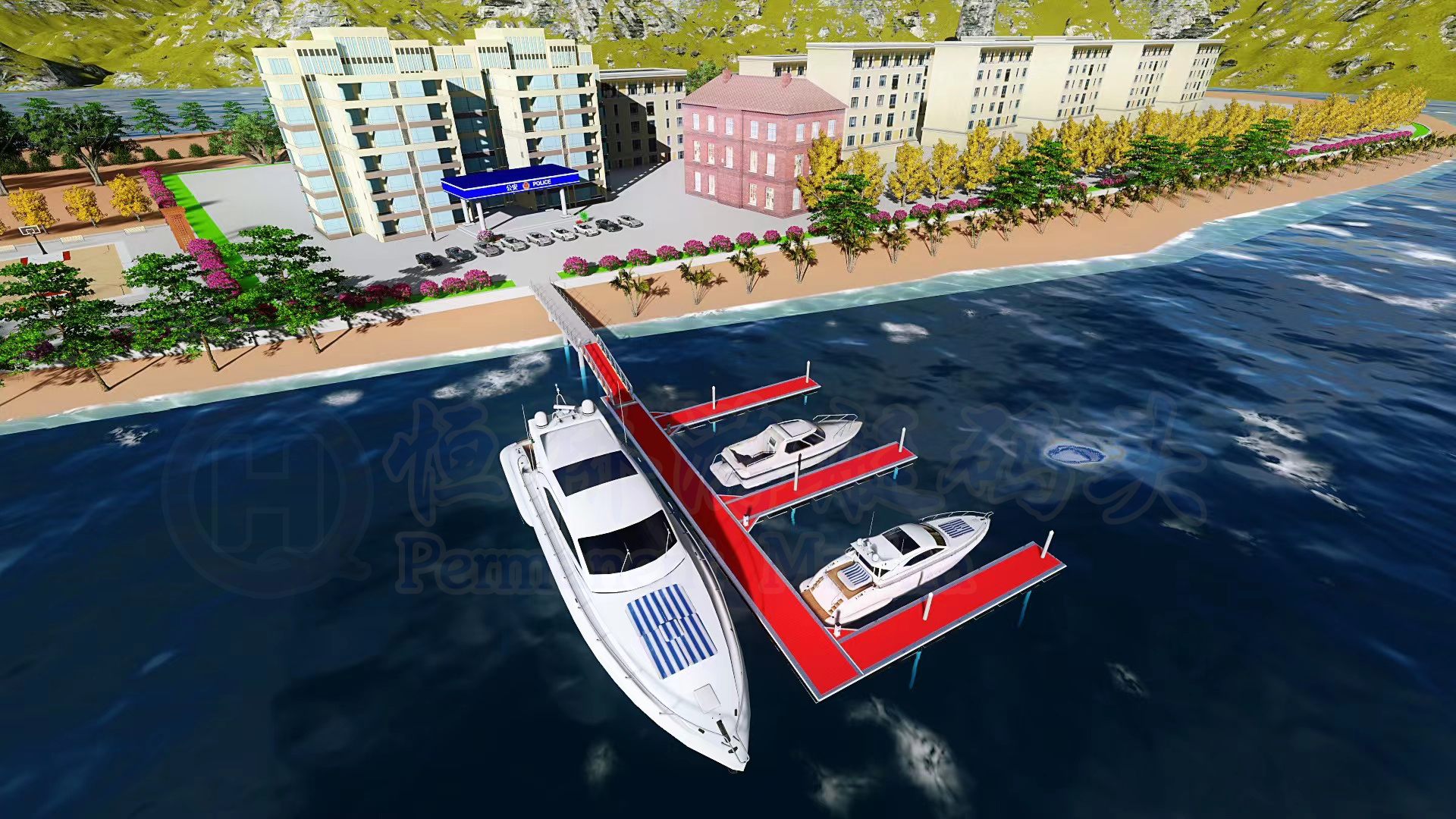 Renderings of public security law enforcement dock