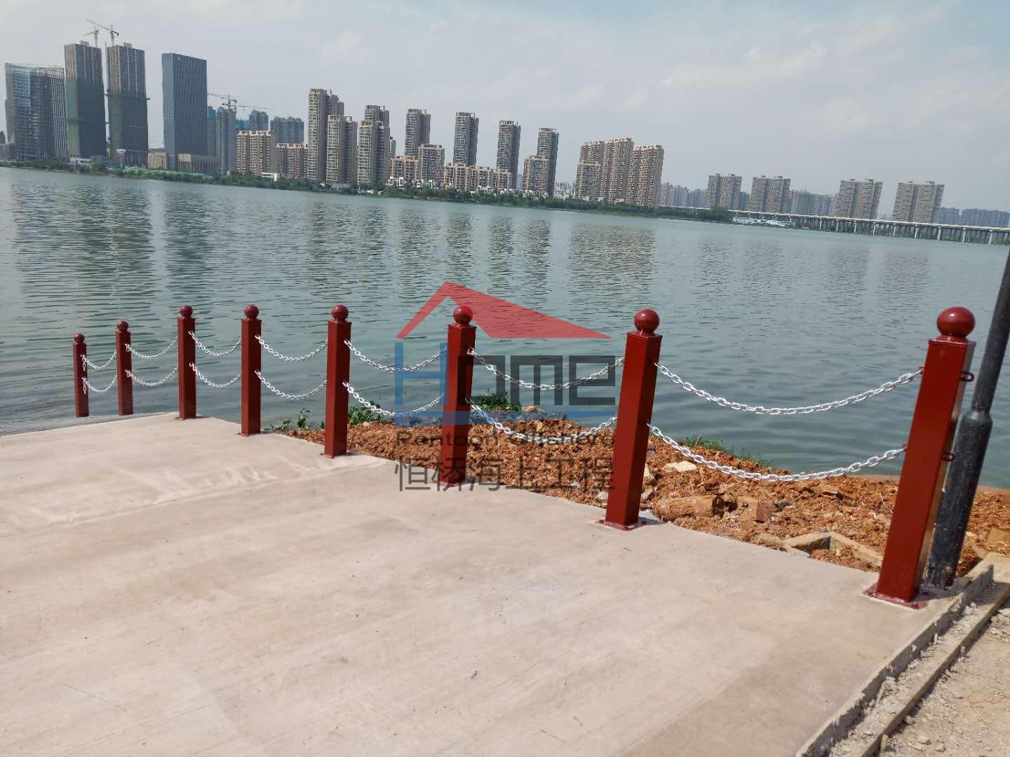 武汉腾讯帆船水下坡道建造安装施工